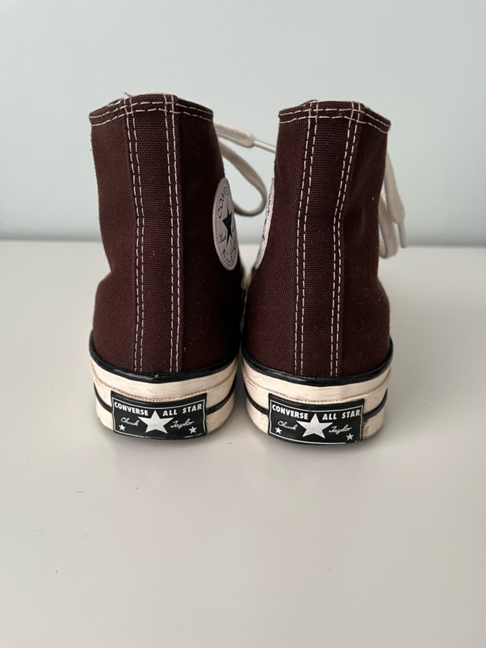 Converse High Top Sneakers - Brown & White - Picture 3 of 4